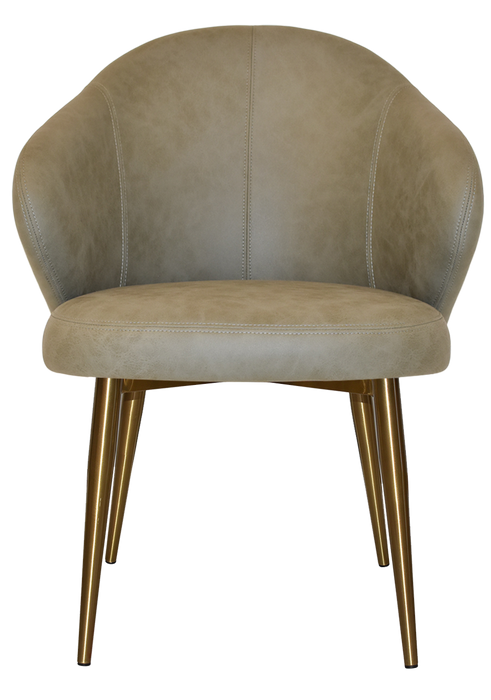 Arm Chair Hugo Metal (Slim) Brass