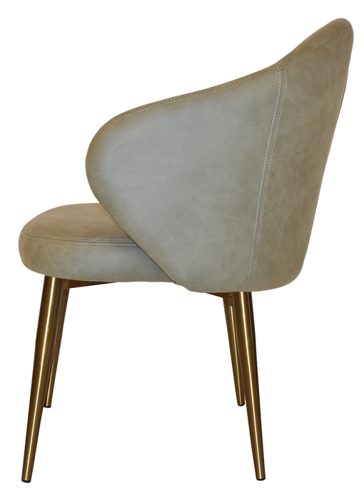 Arm Chair Hugo Metal (Slim) Brass