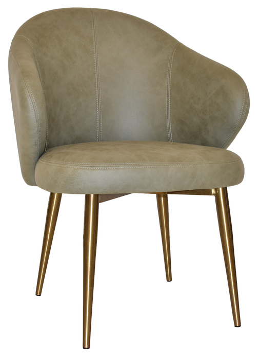 Arm Chair Hugo Metal (Slim) Brass