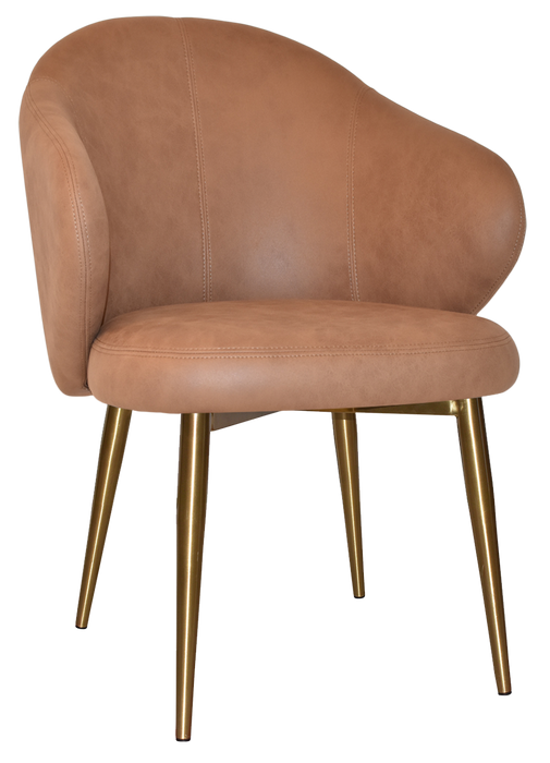 Arm Chair Hugo Metal (Slim) Brass