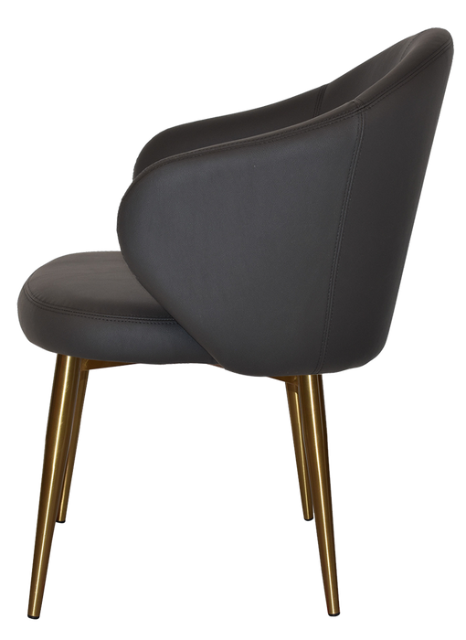 Arm Chair Hugo Metal (Slim) Brass