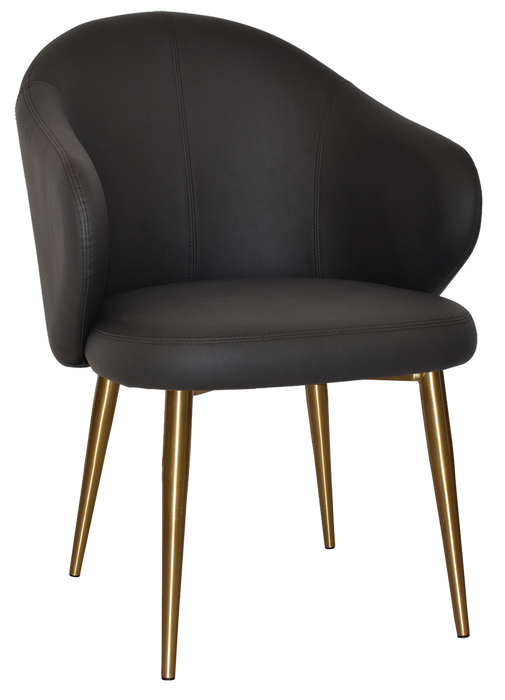 Arm Chair Hugo Metal (Slim) Brass