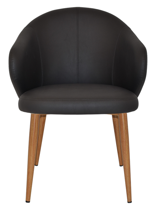 Arm Chair Hugo Metal Light Oak