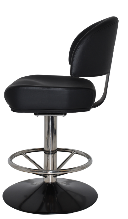 Gaming Stool Macau Disc Polished S/S