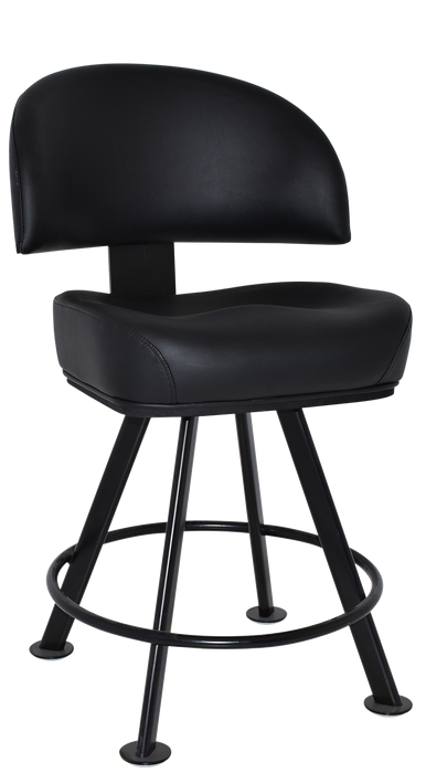 Gaming Stool Macau 4Leg Metal Black