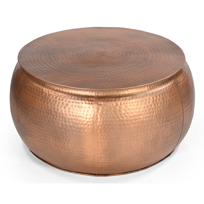 Bronze Look Hammered Coffee Table