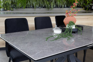 Koko Extension Dining Table Pietra Grey Ceramic