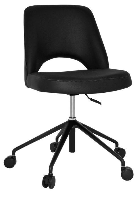 Chair Albury Castor V2 Black - Vinyl