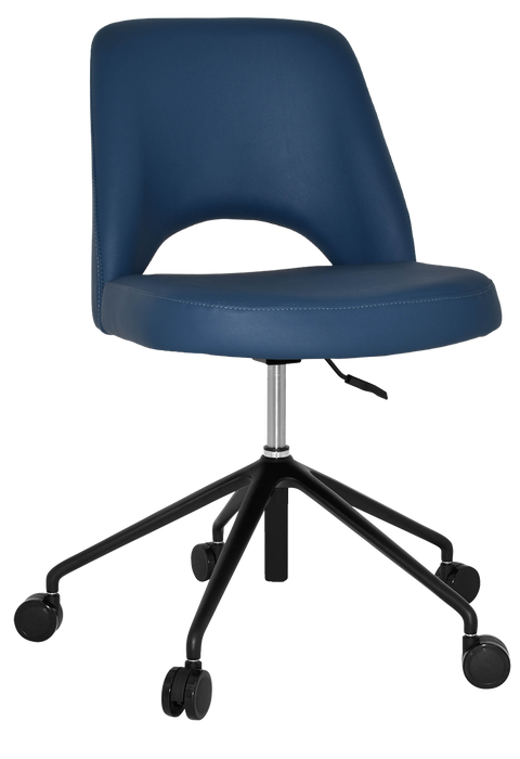 Chair Albury Castor V2 Black - Vinyl