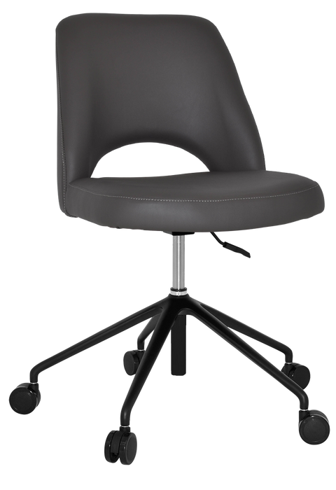 Chair Albury Castor V2 Black - Vinyl