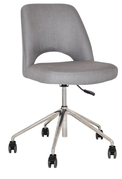 Chair Albury Castor V2 Polished Aluminium - Gravity