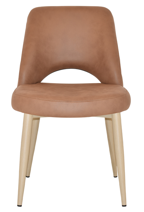 Chair Albury Metal Birch - Pelle/Benito