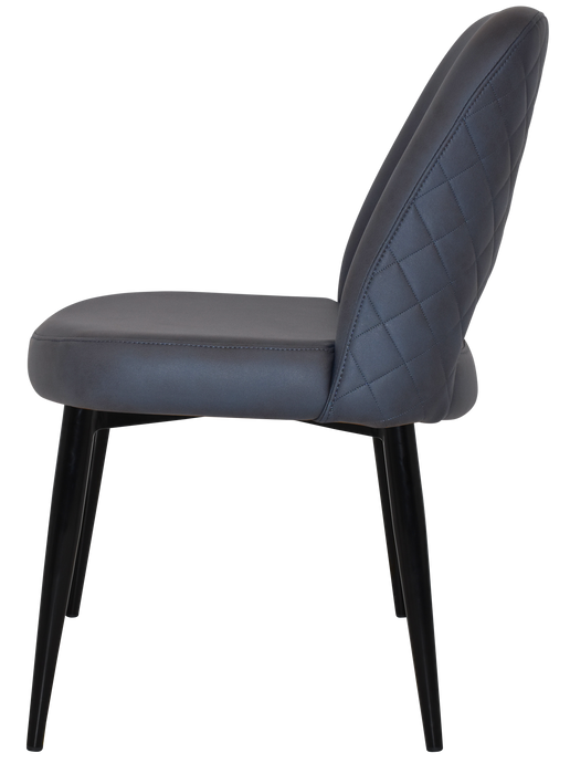 Chair Albury Metal Black - Pelle/Benito