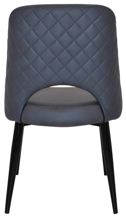 Chair Albury Metal Black - Pelle/Benito