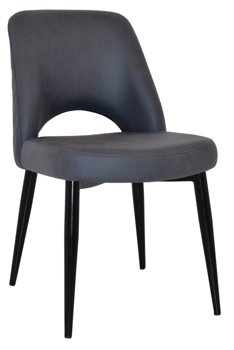 Chair Albury Metal Black - Pelle/Benito