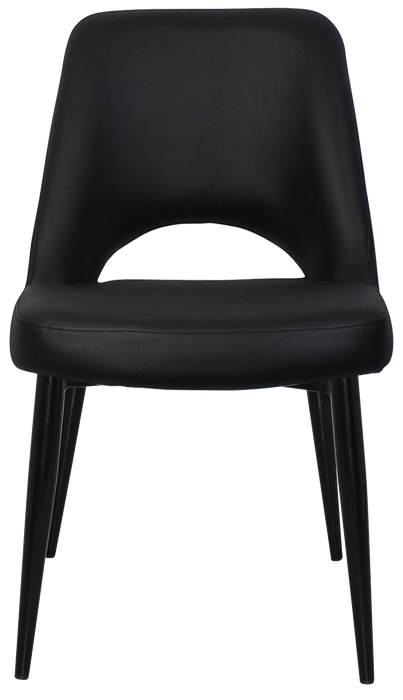 Chair Albury Metal Black - Vinyl