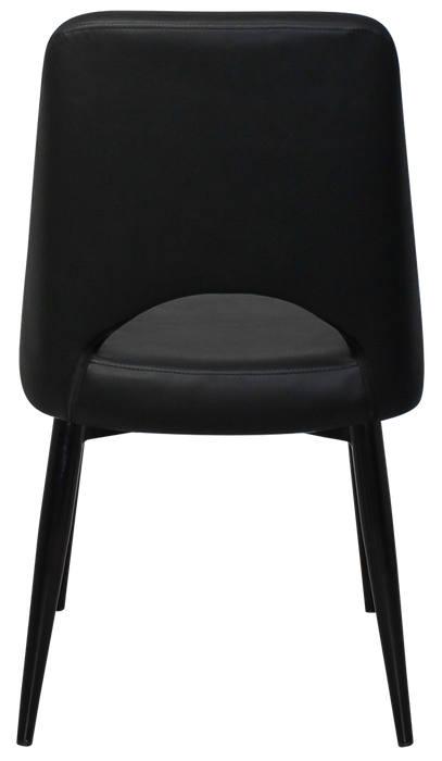 Chair Albury Metal Black - Vinyl