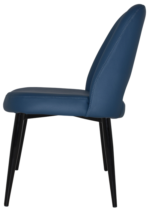 Chair Albury Metal Black - Vinyl