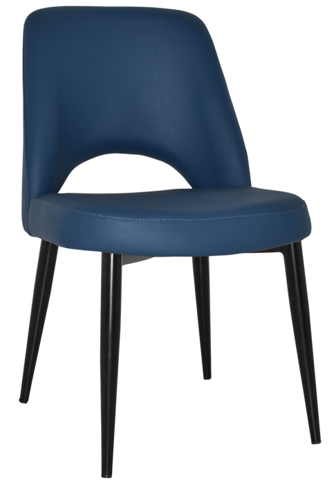 Chair Albury Metal Black - Vinyl