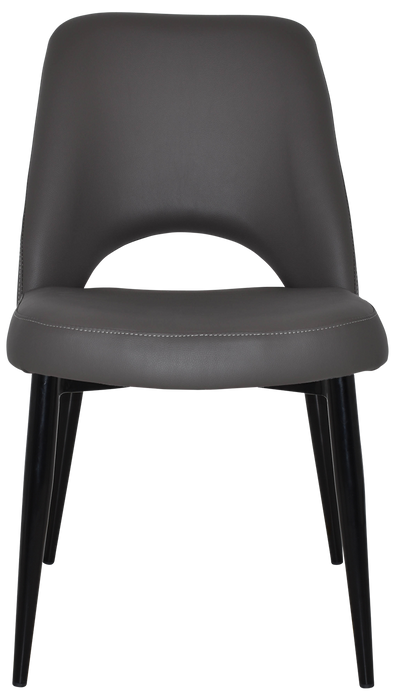 Chair Albury Metal Black - Vinyl