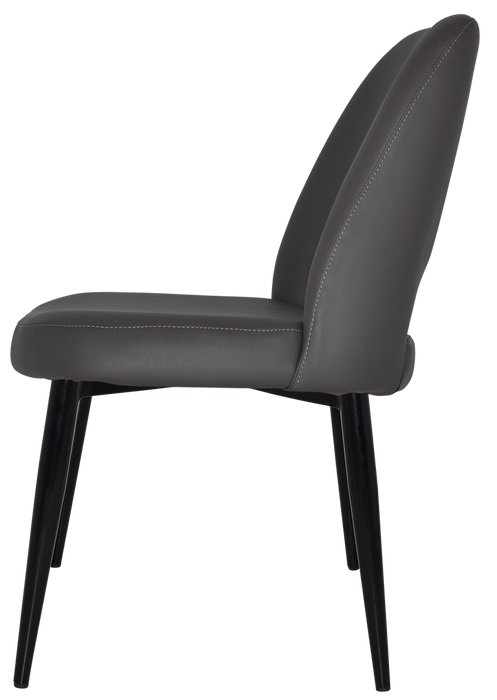 Chair Albury Metal Black - Vinyl