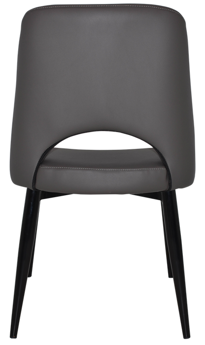 Chair Albury Metal Black - Vinyl