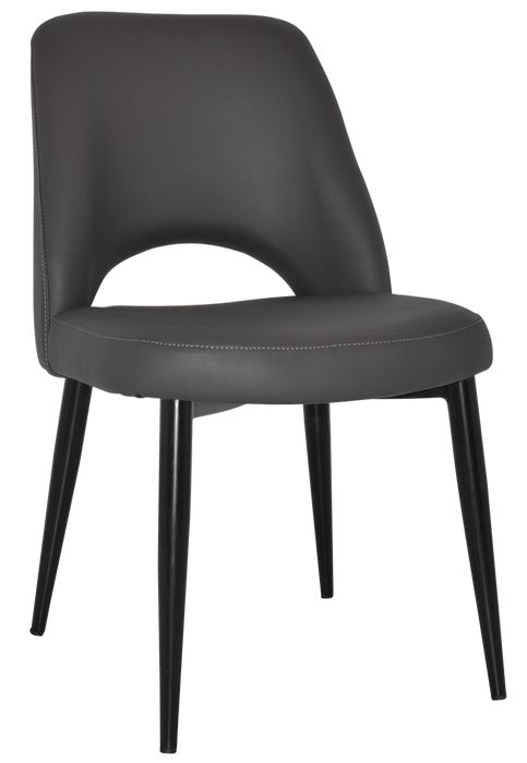 Chair Albury Metal Black - Vinyl