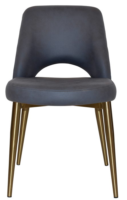 Chair Albury Metal (Slim) Brass - Pelle/Benito