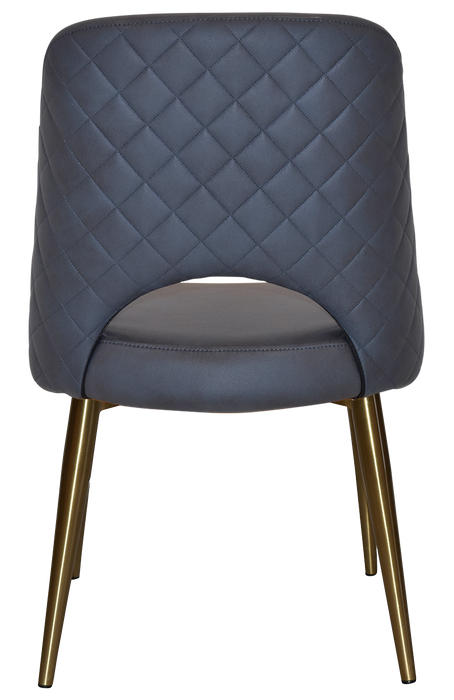 Chair Albury Metal (Slim) Brass - Pelle/Benito