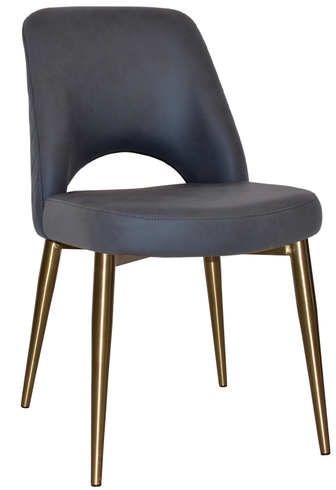 Chair Albury Metal (Slim) Brass - Pelle/Benito