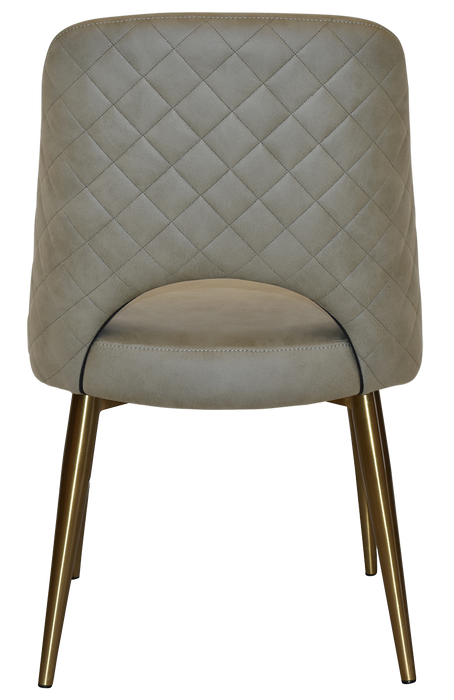 Chair Albury Metal (Slim) Brass - Pelle/Benito