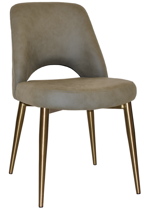 Chair Albury Metal (Slim) Brass - Pelle/Benito