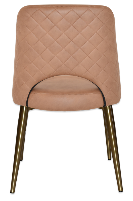 Chair Albury Metal (Slim) Brass - Pelle/Benito