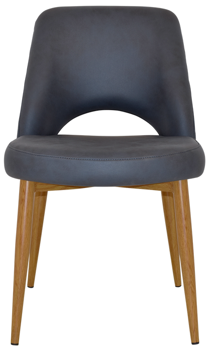 Chair Albury Metal Light Oak - Pelle/Benito