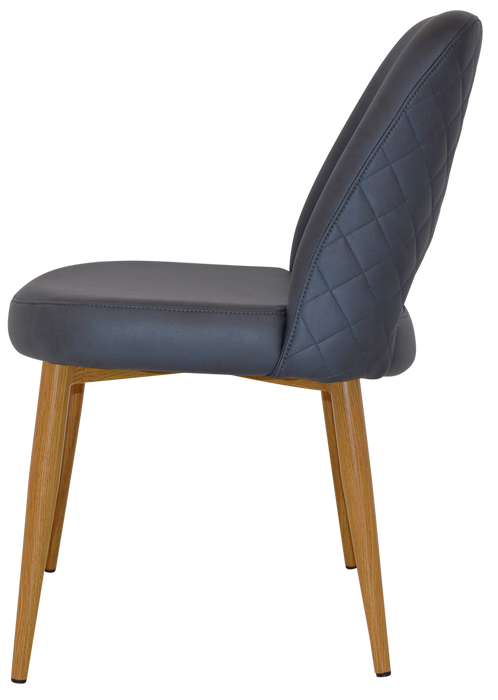 Chair Albury Metal Light Oak - Pelle/Benito