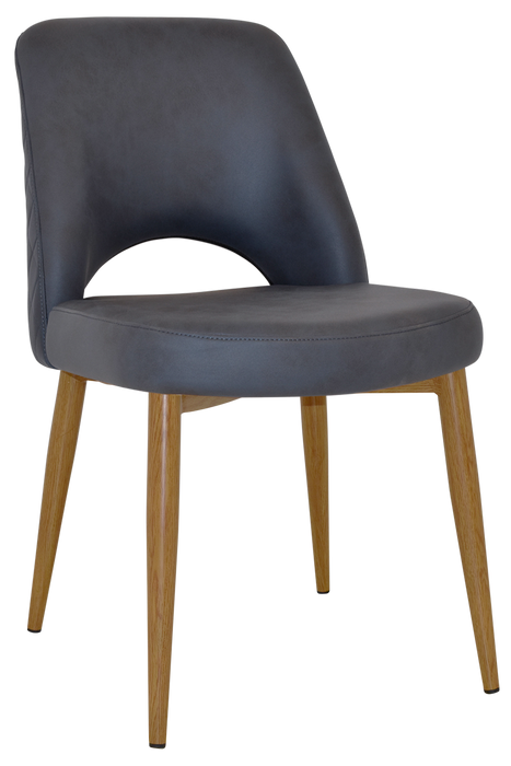 Chair Albury Metal Light Oak - Pelle/Benito