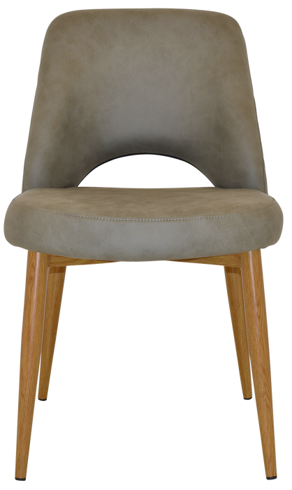 Chair Albury Metal Light Oak - Pelle/Benito