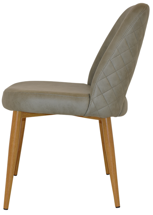 Chair Albury Metal Light Oak - Pelle/Benito