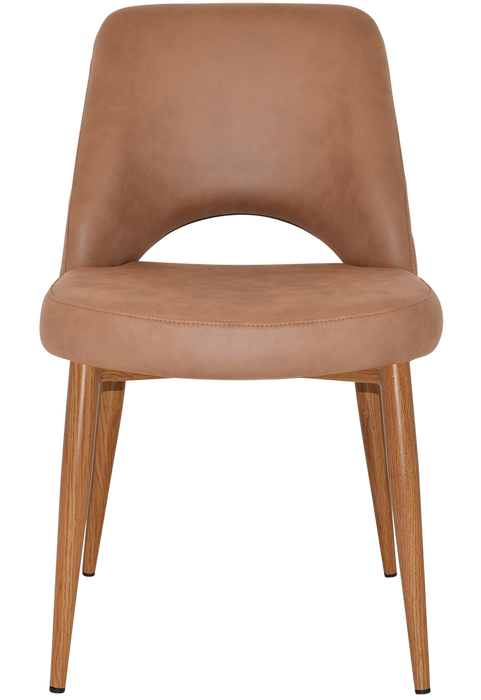 Chair Albury Metal Light Oak - Pelle/Benito