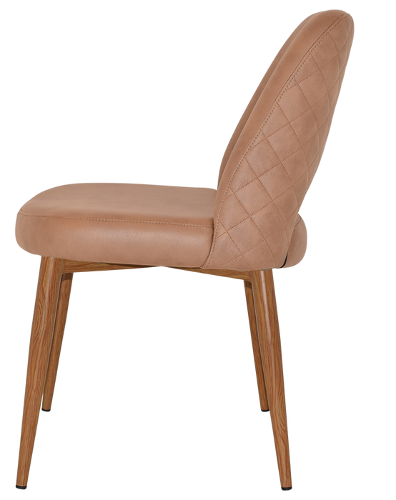 Chair Albury Metal Light Oak - Pelle/Benito