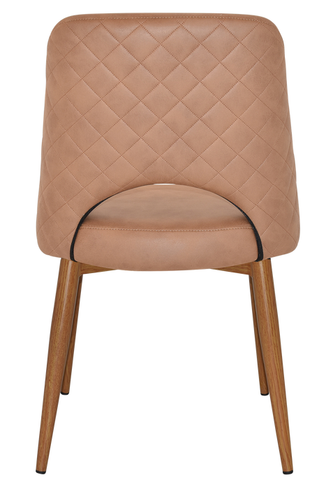 Chair Albury Metal Light Oak - Pelle/Benito