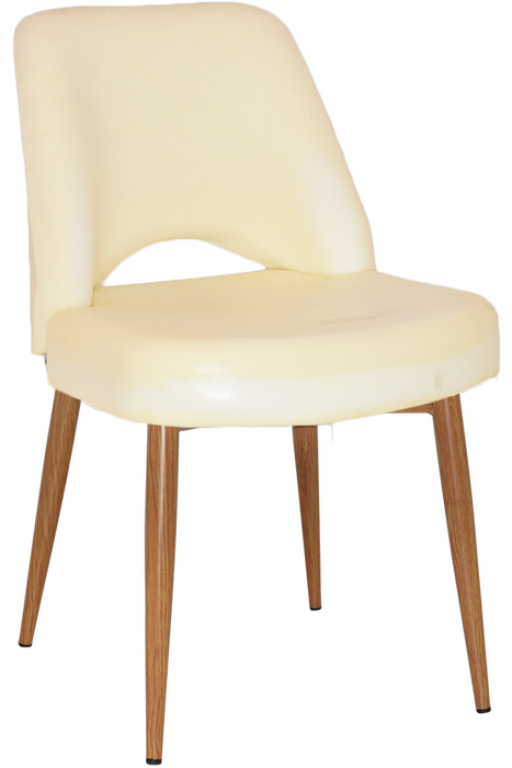 Chair Albury Metal Light Oak - Unupholstered