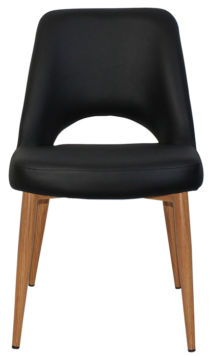 Chair Albury Metal Light Oak - Vinyl