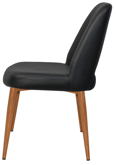 Chair Albury Metal Light Oak - Vinyl