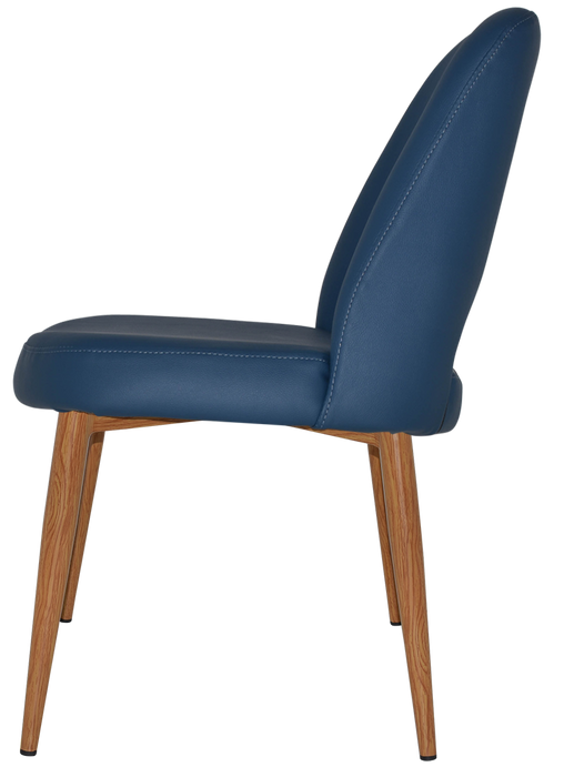 Chair Albury Metal Light Oak - Vinyl