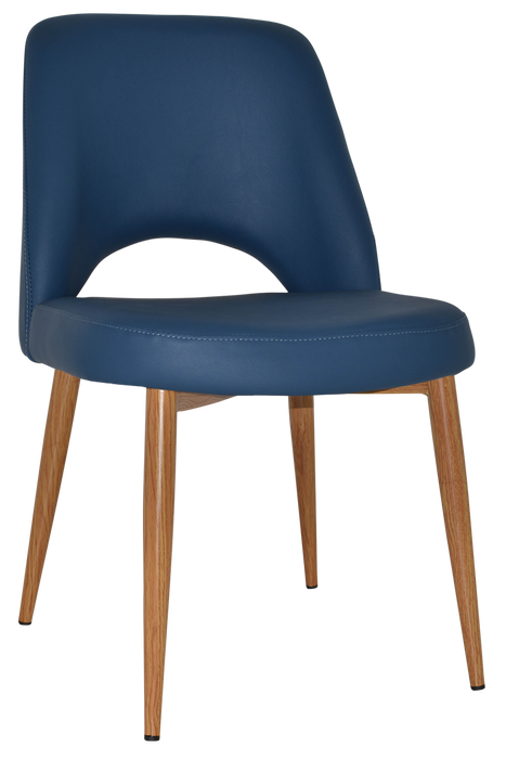 Chair Albury Metal Light Oak - Vinyl