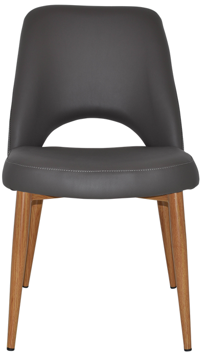 Chair Albury Metal Light Oak - Vinyl