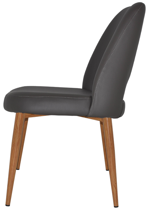 Chair Albury Metal Light Oak - Vinyl