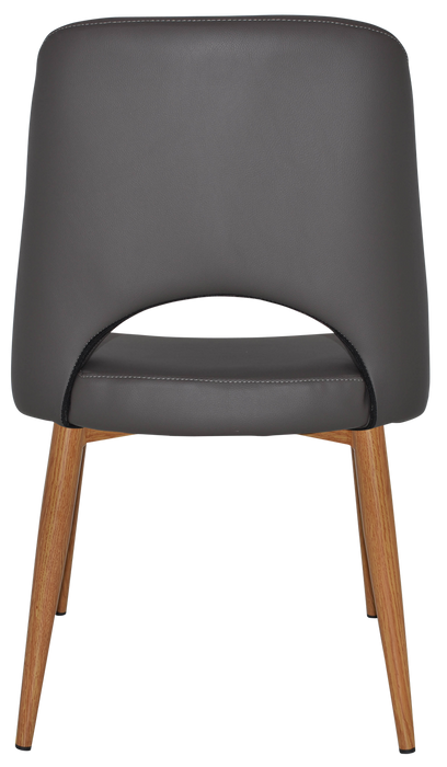 Chair Albury Metal Light Oak - Vinyl