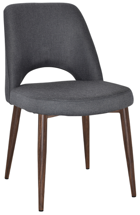 Chair Albury Metal Light Walnut - Gravity